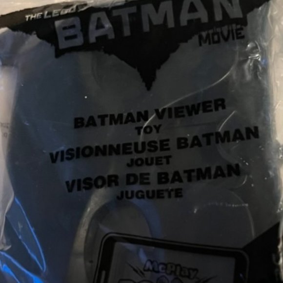 McDonald's The Lego Batman Movie Batman Batgirl Cup No 5 Batman Viewer NIP - Picture 8 of 9